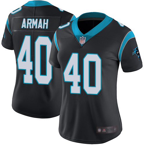 Carolina Panthers Limited Black Women Alex Armah Home Jersey NFL Football #40 Vapor Untouchable->carolina panthers->NFL Jersey